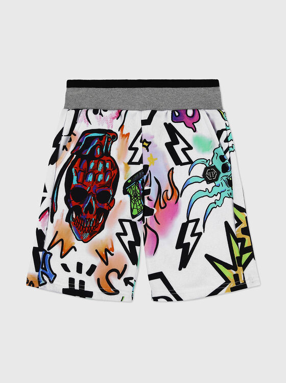 Shorts with artistic print - 1