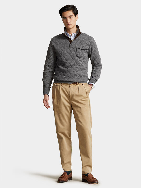 Sweater with quilted effect - 4