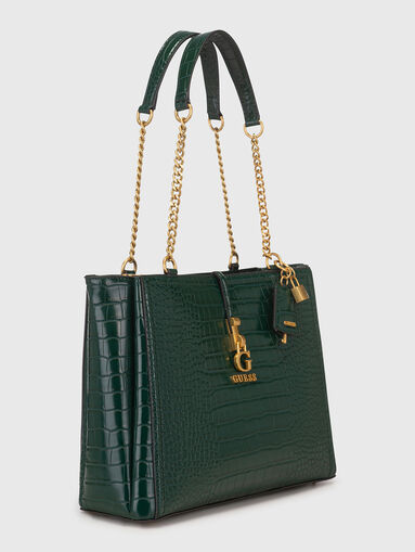 JAMES black bag with croc effect - 3