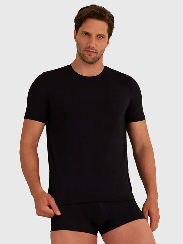 BASIC MODAL black T-shirt - 1