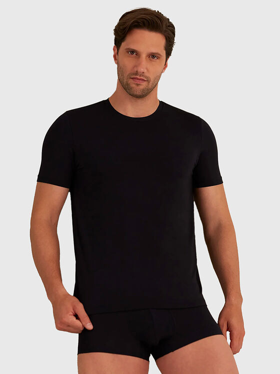 BASIC MODAL black T-shirt - 1