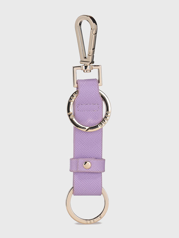 Keyring with saffiano effect - 2