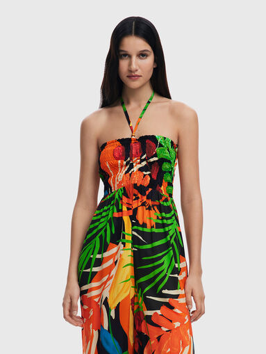 Tropical print jumpsuit - 3