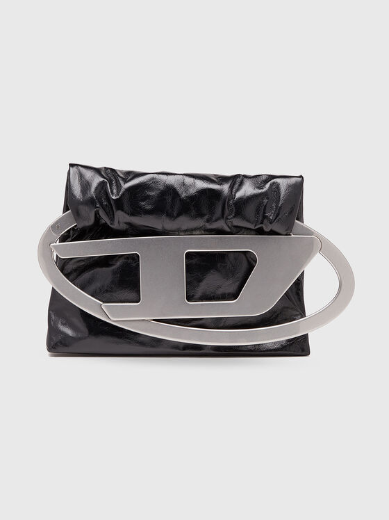 Clutch din piele BIG-D POUCH cu accent logo - 1
