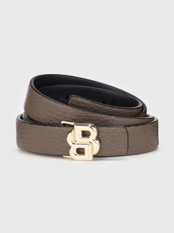 Double faced leather belt - 1