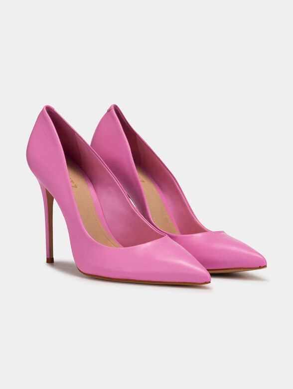 Heeled shoes in beige color - 2