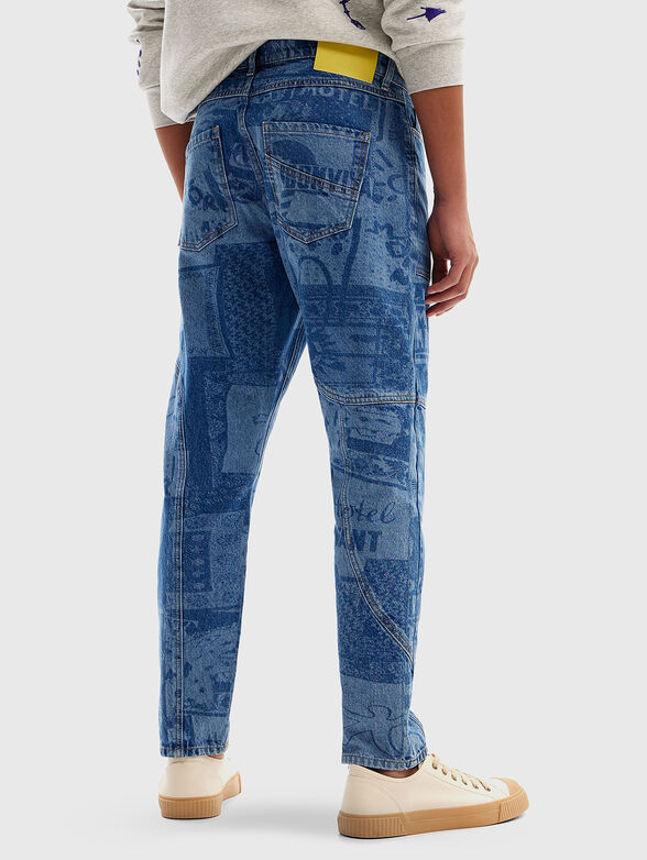 Jeans with artistic print - 2