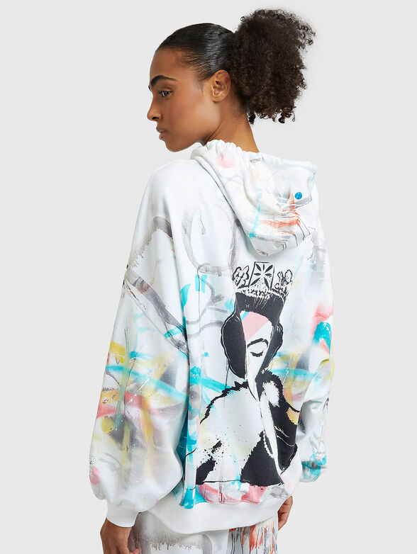 QUEEN GRAFFITI sweatshirt with accent back - 2