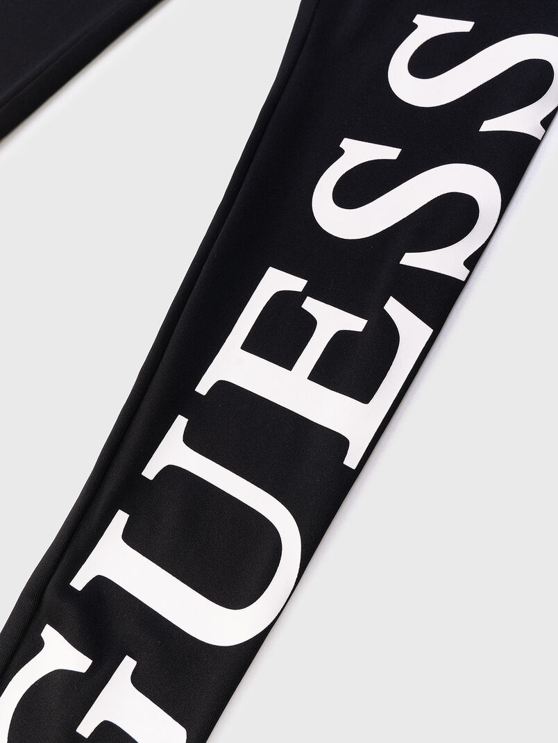 Black leggings with logo accent - 3