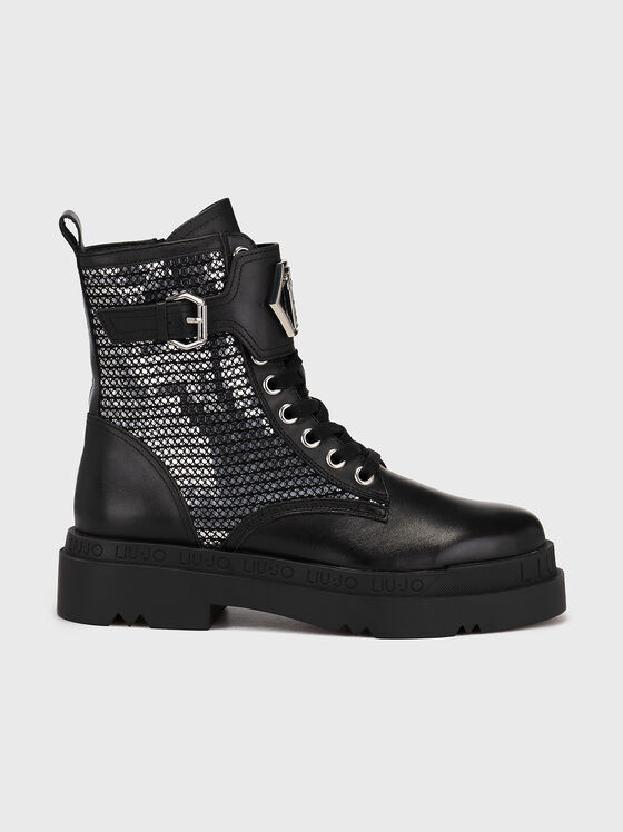 Botine LOVE 33 cu paiete aplicate - 1