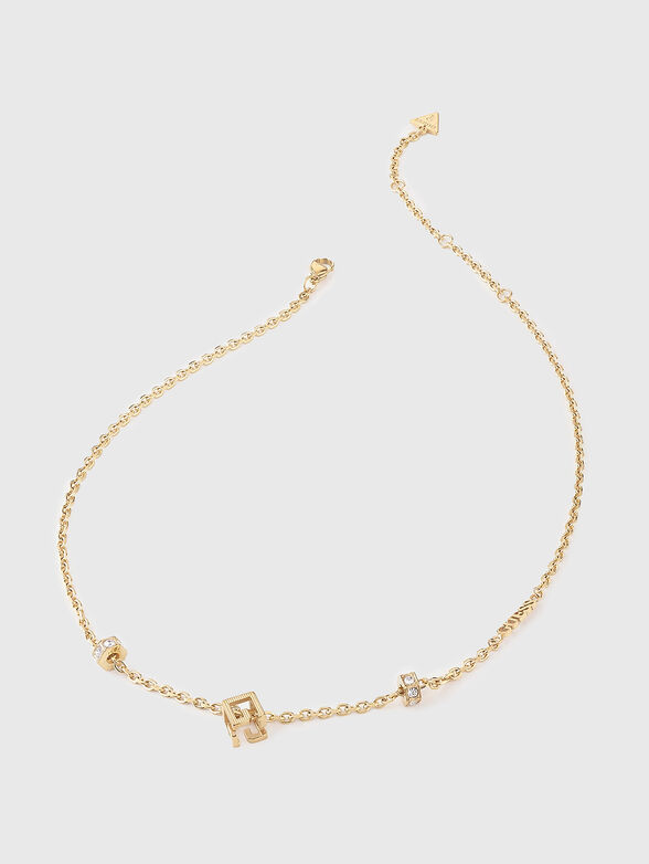 G-CUBE necklace in gold color - 1