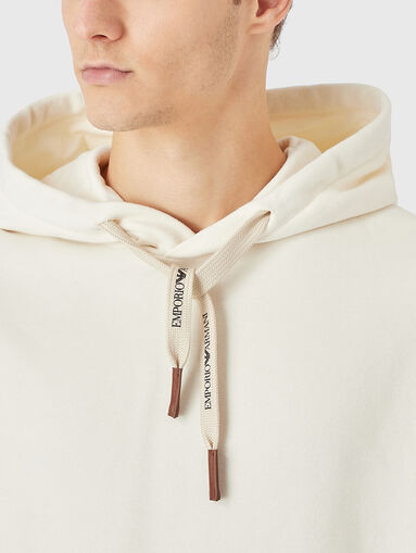 Hooded cashmere blend sweatshirt - 4