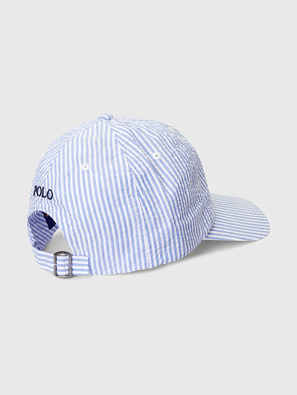 Striped hat with logo embroidery - 2