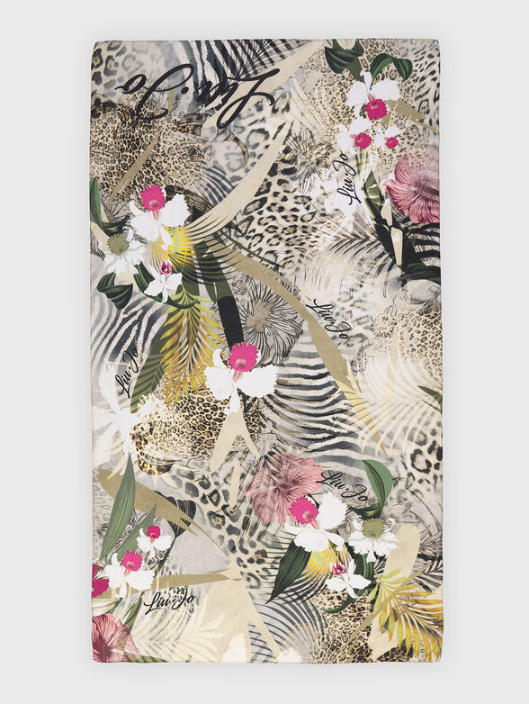 Scarf with floral motifs - 2