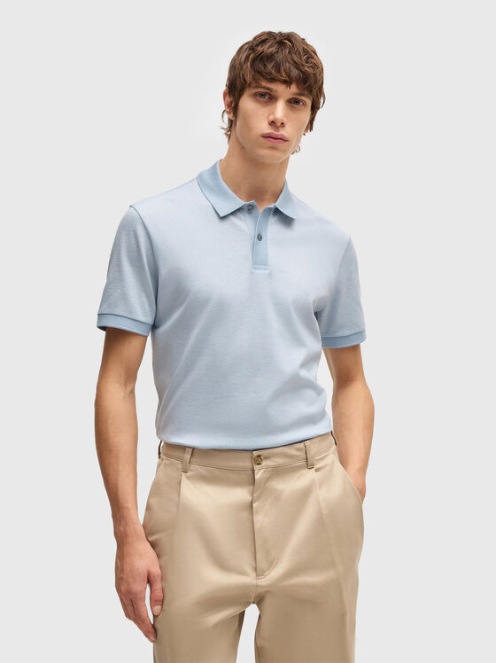 Tricou polo H-PARLAY cu micro dungi - 1