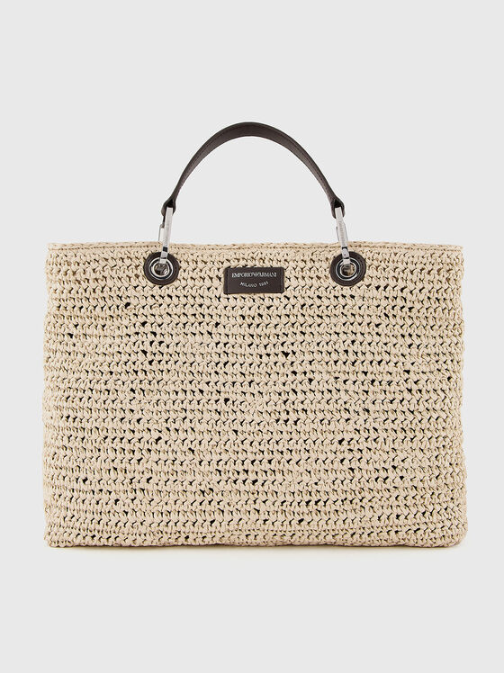 Large bag with knitted texture - 1