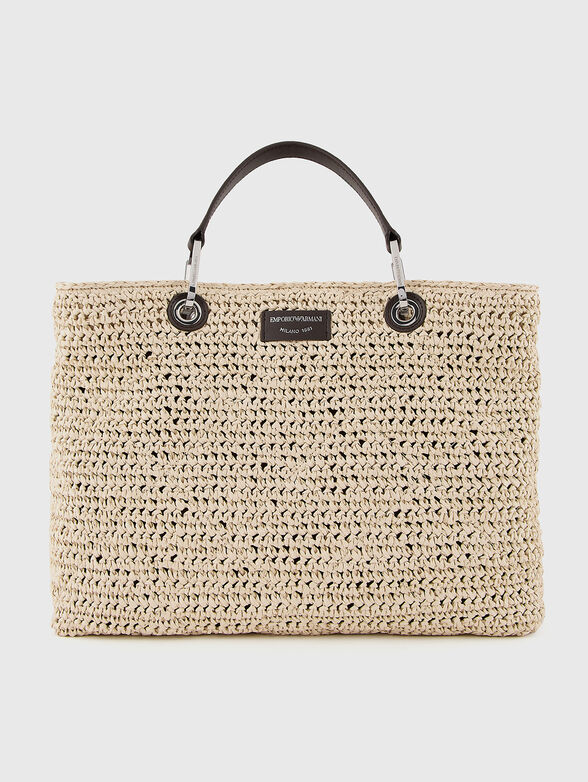 Large bag with knitted texture - 1