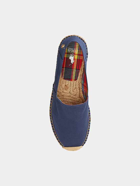 Cotton espadrilles with logo embroidery - 4