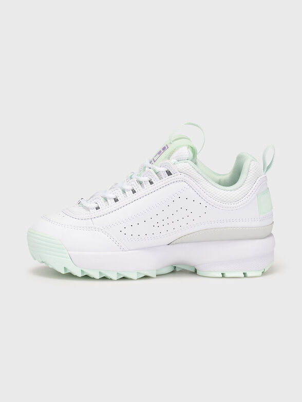 DISRUPTOR T white sports shoes with logo - 4