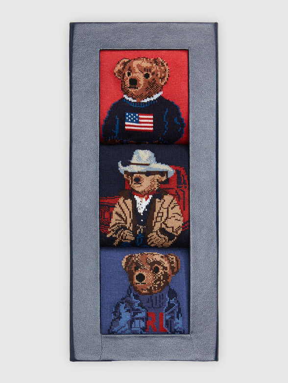 Set of three pairs of socks with Polo Bear - 2