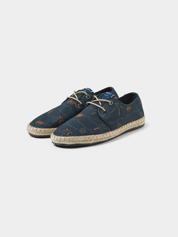 Cotton espadrilles with tropical print - 2