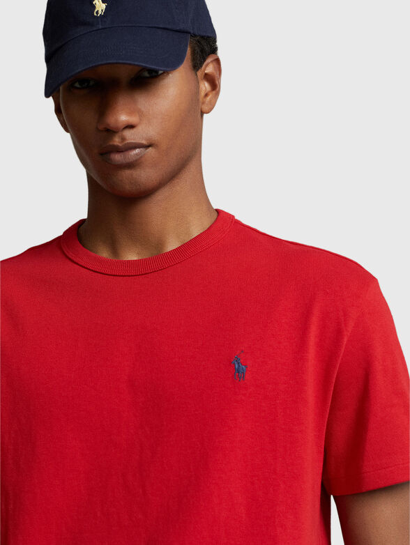 Logo T-shirt in red  - 4