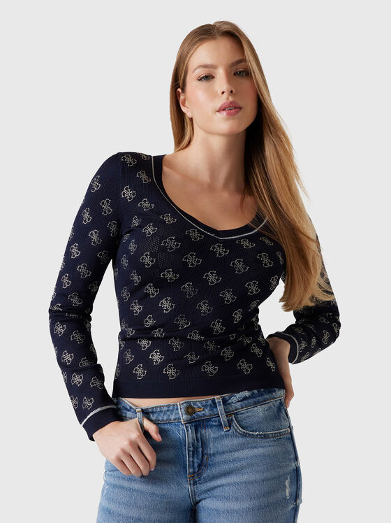 ROSIE sweater with rhinestones - 1