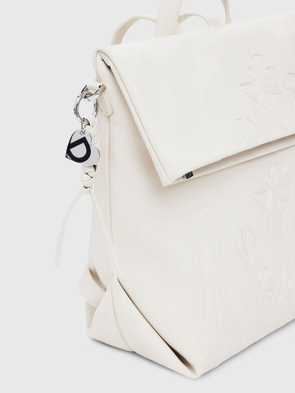 Backpack with floral details - 5