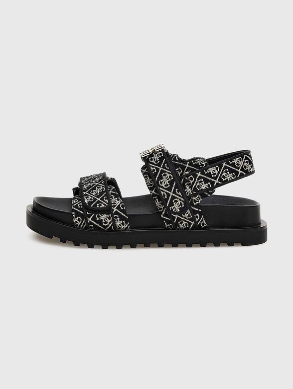 FABELIS beige sandals with logo accent - 1