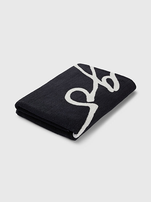 Cotton beach towel with logo lettering - 2