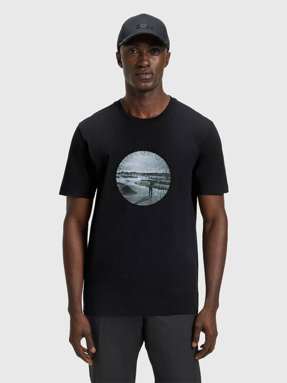 Tricou din bumbac cu imprimeu - 1