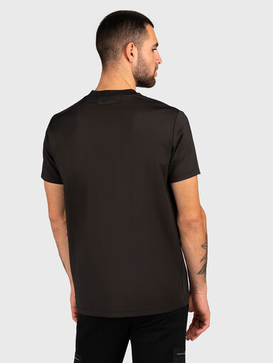 Logo print black T-shirt  - 3
