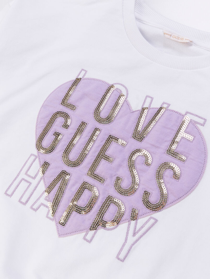 Cotton sweatshirt with sequins - 3