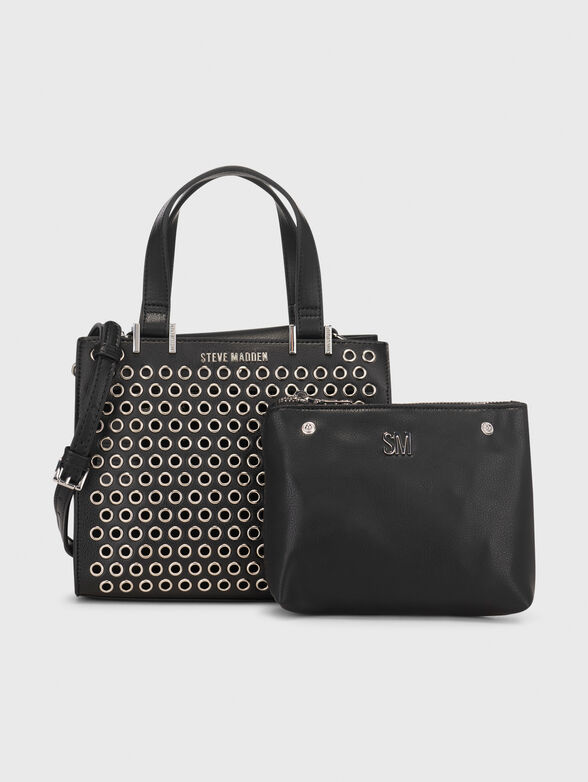 Black bag with epaulettes and carrying case - 1
