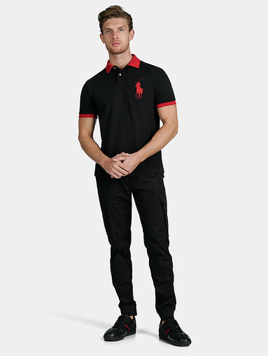 Polo-shirt with logo inscription under the collar - 5
