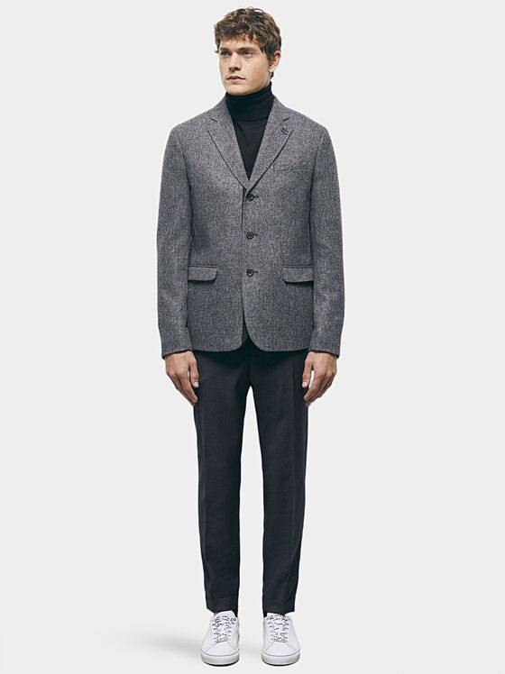 Grey wool blazer - 2