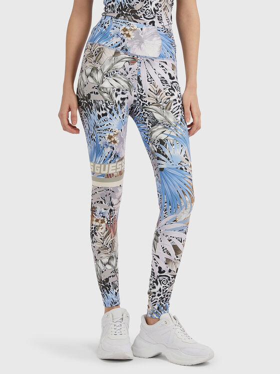 Colanți sport cu imprimeu floral CARLENE - 1