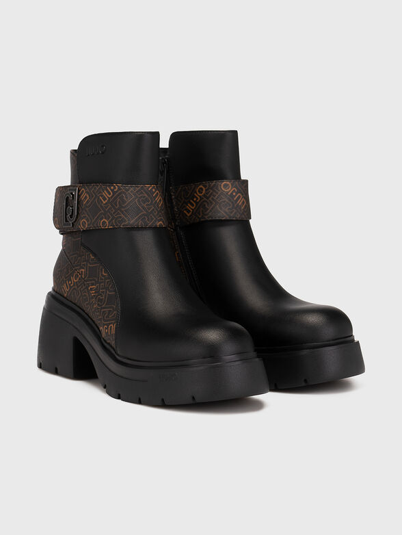 CARRIE 04 ankle boots with logo print - 2