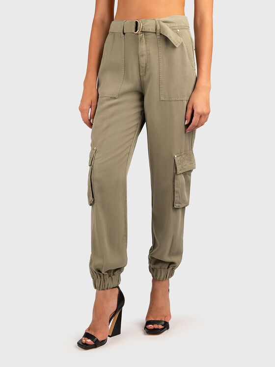 Pantaloni cargo KATRIN din lyocell - 1