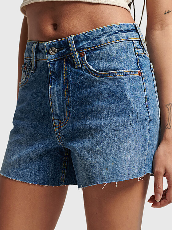 Pantaloni scurți din denim albaștri VINTAGE - 1