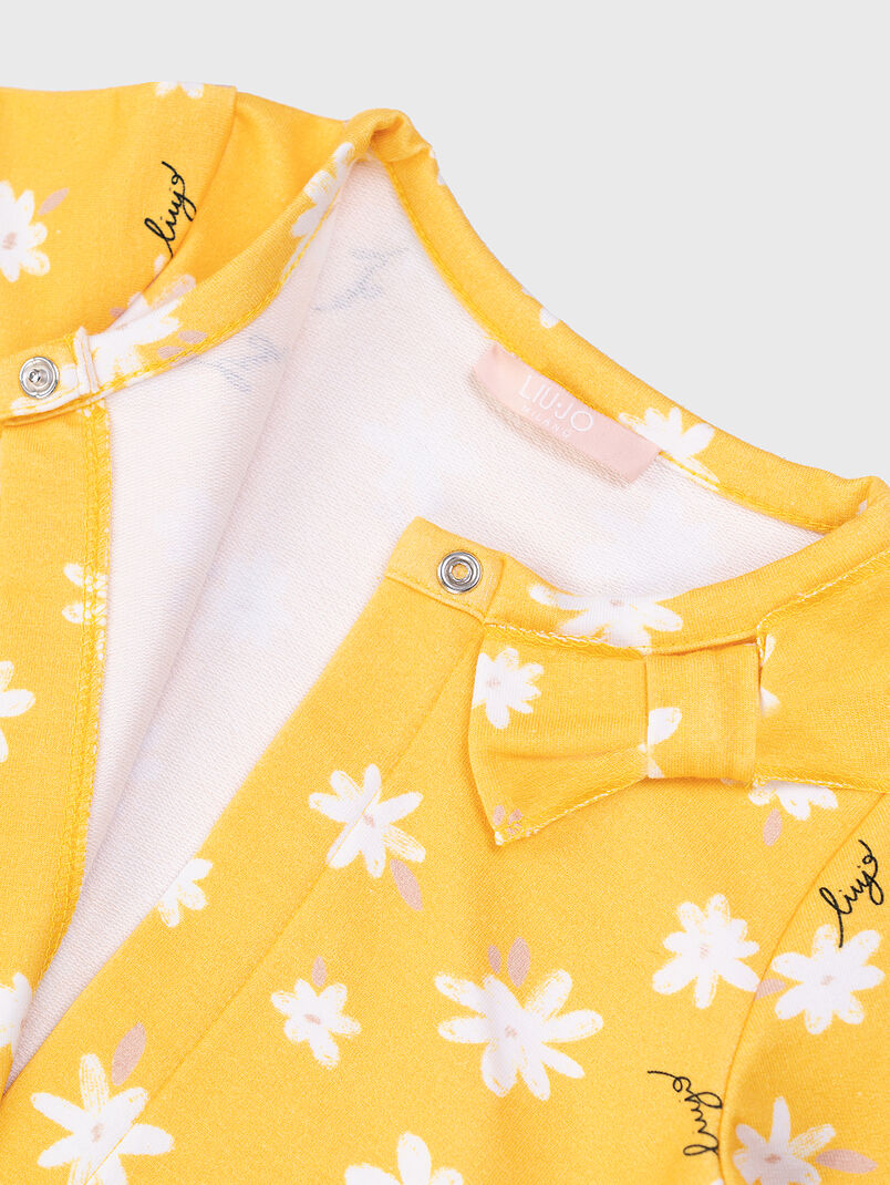 Yellow jacket with floral motifs - 3