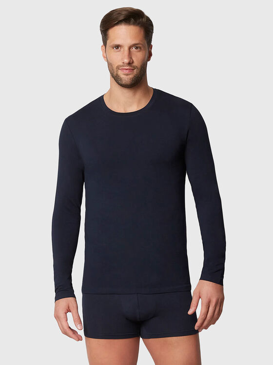 NEW SIMPLY black long sleeve blouse - 1