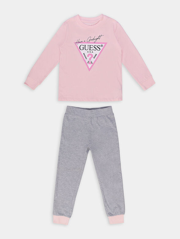 Set of blouse with logo and pants - 1