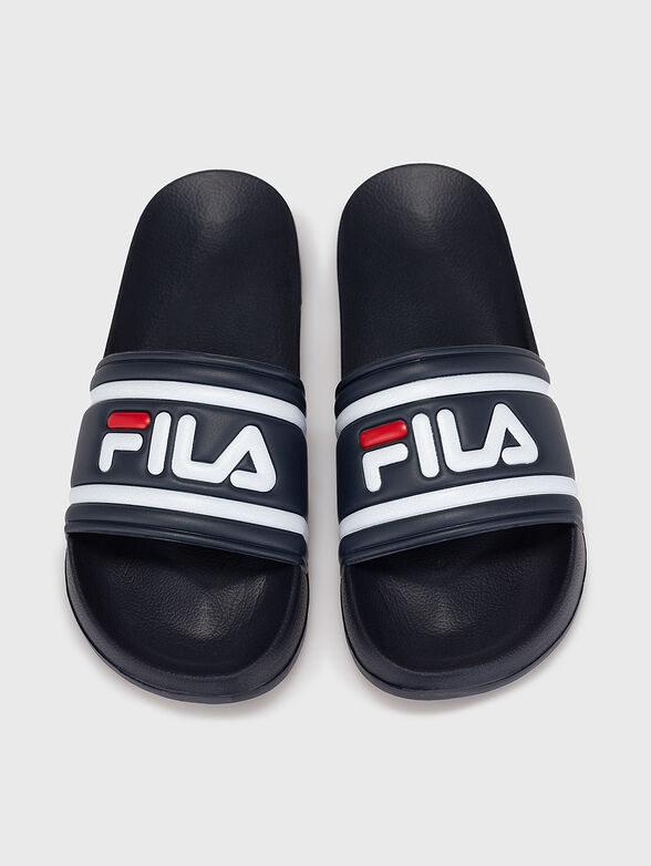 MORRO BAY Black slippers with logo - 6