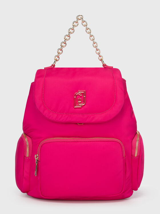 Rucsac fuxia cu detalii aurii  - 1