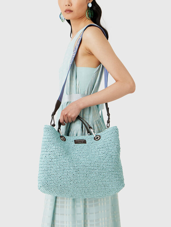 Large bag with knitted texture - 2