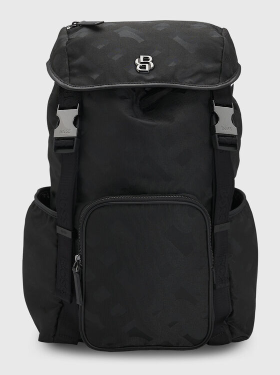 Rucsac cu monogramă logo imprimată - 1