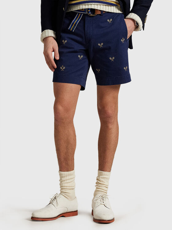 Pantaloni scurți chino cu broderie - 1