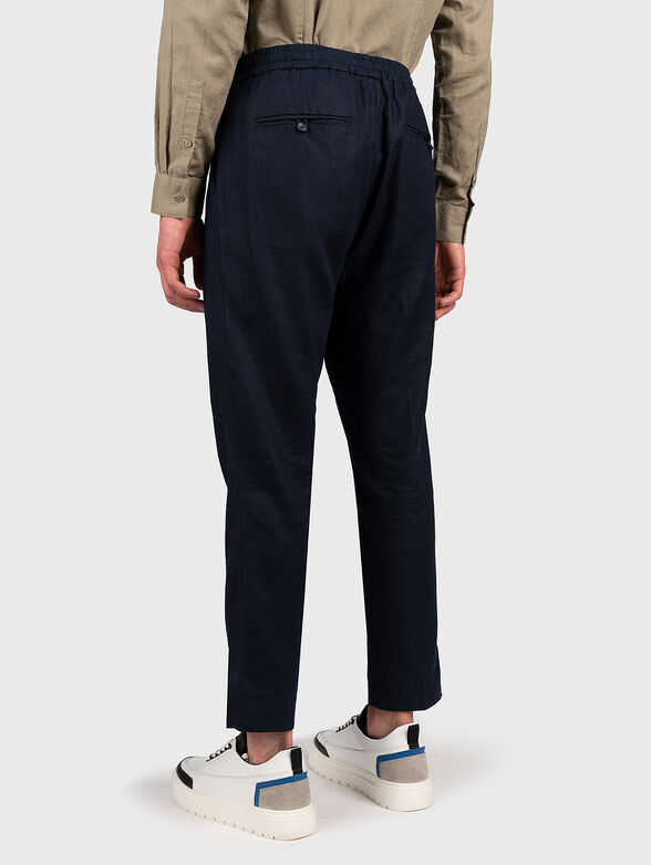 NEIL linen blend cropped pants - 2
