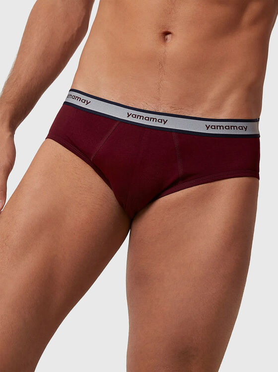 NEW FASHION COLOR black briefs with logo - 1
